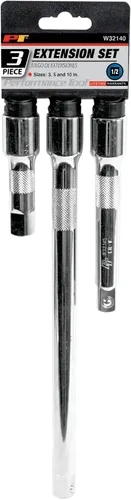 Vista 2 de Performance Tool W32140 - Juego de extensión de 1/2 pulgada, 3 piezas, color negro