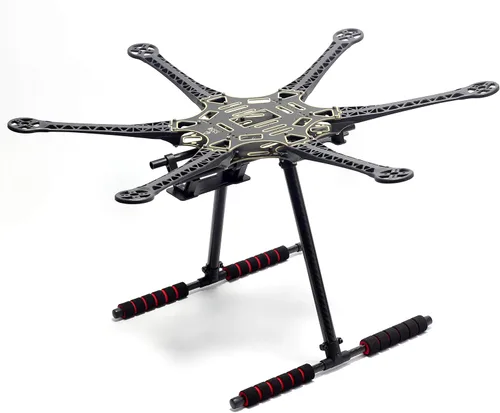 Vista 6 de Kit de marco Hexacopter S550 6-Axis Drone Flame con tren de aterrizaje de fibra de carbono