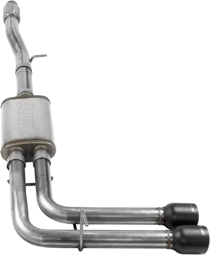 Vista 2 de Flowmaster 717787 Kit de escape FlowFX Cat-Back de 2.5 pulgadas en acero inoxidable con puntas negras de cerámica de 4 pulgadas compatible con Chevy