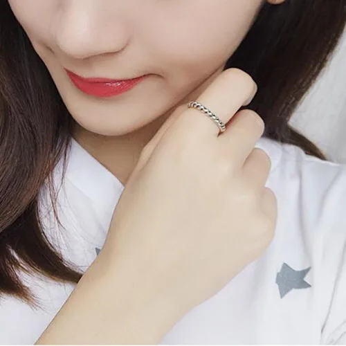 Vista 23 de CANDYFANCY Anillo de nudo celta de plata de ley 925 abierto para el dedo medio nudillo para mujer, tamaño ajustable 4-7