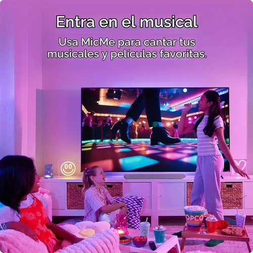 Vista 6 de VIZIO MicMe 2.1 Barra de sonido de karaoke, 2 micrófonos inalámbricos, subwoofer inalámbrico con Dolby Atmos, DTS:X, altavoz Bluetooth, compatible
