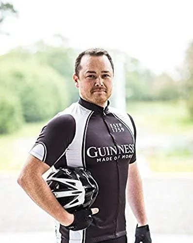 Vista 8 de Guinness - Camiseta de manga corta con cremallera completa y gráficos sublimados