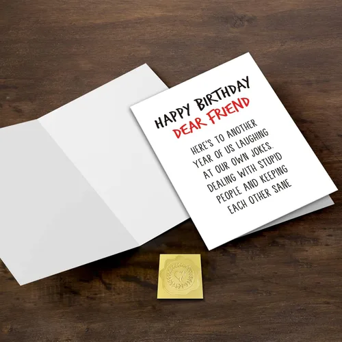 Vista 3 de GYYsweetus Tarjeta de feliz cumpleaños para mejor amigo, tarjeta de cumpleaños para compañero de trabajo, divertido regalo de cumpleaños
