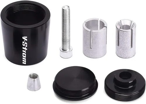 Vista 3 de for Suzuki DL250 DL650 V-Strom DL1000/XT 7/8" 22MM Motorcycle Handlebar Grips Handle Bar Grip End Cap Plug (Color : Black)