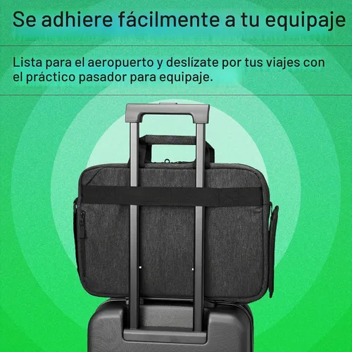 Vista 8 de HP Prelude Bolsa Topload para laptop – Se adapta a laptops de 15.6 pulgadas – Tela duradera con revestimiento resistente al agua, compartimento