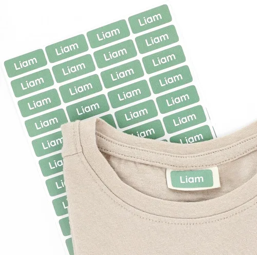 Vista 25 de TeddyLabels - Etiquetas para ropa para hogar de ancianos (60) – Etiquetas adhesivas con nombre para ropa y artículos personales. Etiquetas