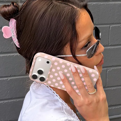 Vista 506 de VELVET CAVIAR Funda para iPhone 15, compatible con MagSafe, probada contra caídas de 10 pies, fundas protectoras de diseño, leopardo color rosa