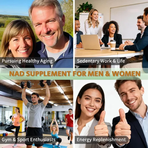 Vista 5 de Suplemento NAD+ con resveratrol 1200mg – Nicotinamida Adenina Dinucleótido y Trans-Resveratrol 50mg, Energía Celular Antienvejecimiento