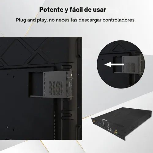 Vista 3 de Tablero inteligente, pantalla táctil 4K de 86 pulgadas, pizarra interactiva, cámara AI integrada y 8 micrófonos, computadora todo en uno con Windows