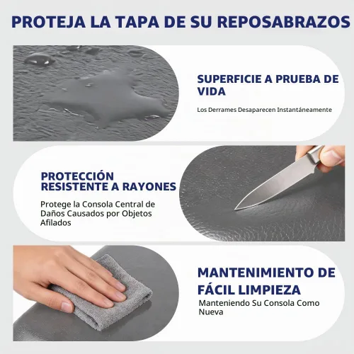 Vista 6 de PIT66 Tapa para reposabrazos de consola central, compatible con Toyota Tacoma 1995-2000/Toyota 4Runner 1996-1998, gris