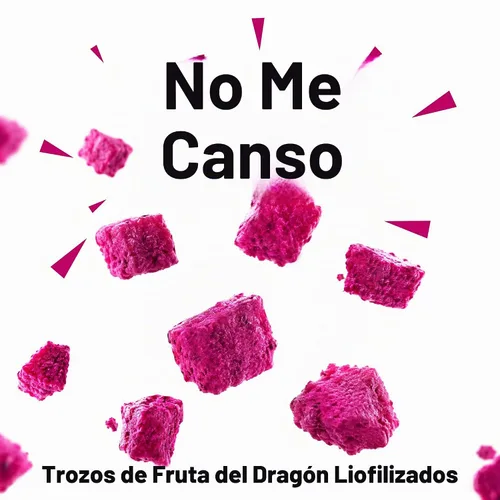 Vista 3 de Cubos de fruta del dragón liofilizado de 26.8oz Fruta del dragón seca