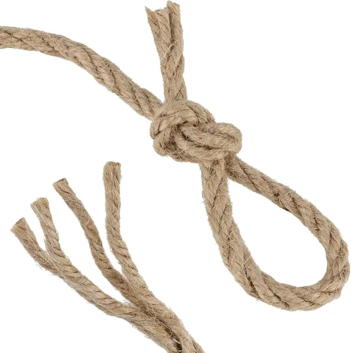 Vista 3 de JOIKIT Cuerda de yute trenzada natural de 0.197 in y 492 pies, cuerda de cáñamo trenzada para manualidades, jardinería, agrupación, decoración