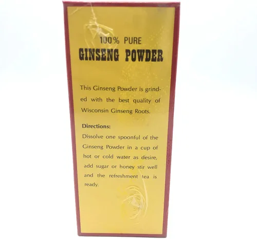 Vista 2 de Polvo puro natural 6oz del ginseng de Wisconsin de las raíces el 100% del ginseng del polvo