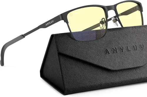 Vista 10 de ANYLUV Blue Light Glasses for Men/Women, Lightweight Blue Light Blocking Glasses, Anti-Eye Strain Computer Glasses for Gaming