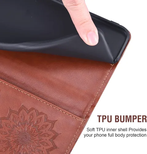 Vista 6 de Funda de teléfono para iPhone 7plus 8plus 7/8 Plus con protector de pantalla de vidrio templado, funda de cuero con tapa para tarjetero, accesorios