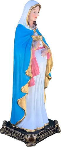 Vista 2 de Virgen de la Dulce Espera 8" Tall Religión y Espiritualidad>Estatuas y Figuras