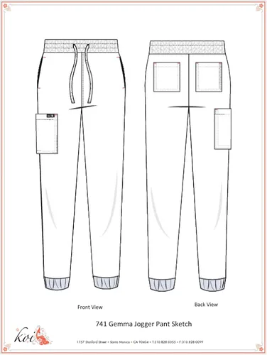 Vista 6 de KOI Basics 741 Gemma Jogger - Pantalón quirúrgico para mujer
