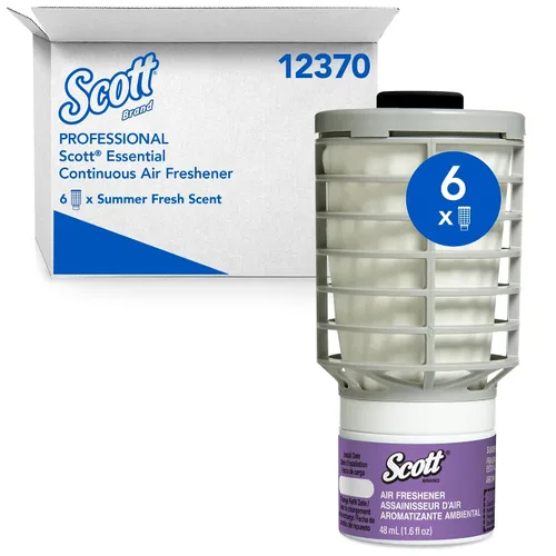 Vista 10 de Scott Essential - Recambio de ambientador (91067), cítricos, liberación automática y continua, 6 recambios/estuche