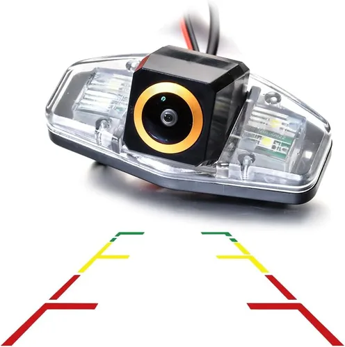 Vista 11 de Vlicevrn HD Fisheye - Cámara de visión trasera para vehículo, línea de estacionamiento fija, visión nocturna, cámara de estacionamiento de respaldo