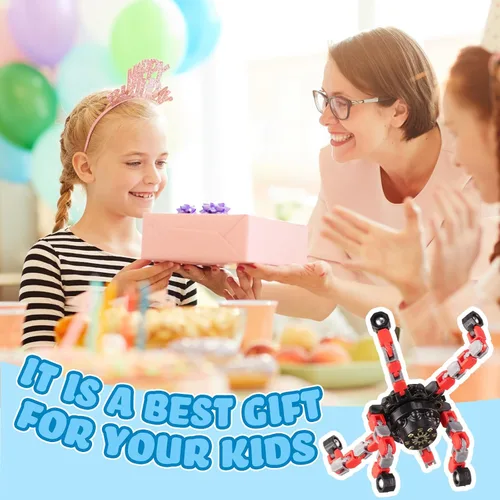 Vista 7 de Paquete de 120 juguetes giratorios transformables para niños y adultos, divertidos juguetes sensoriales para aliviar el estrés para niñas y niños