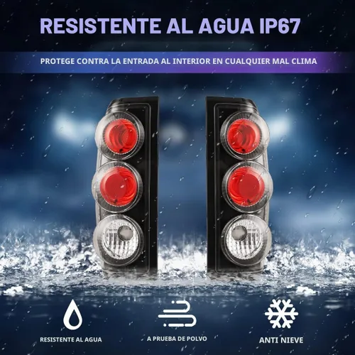 Vista 3 de WolfX Luces traseras aptas para Nissan Frontier 1998 1999 2000 2001 2002 2003 2004 Nissan Frontier conjunto de luz trasera lateral del conductor