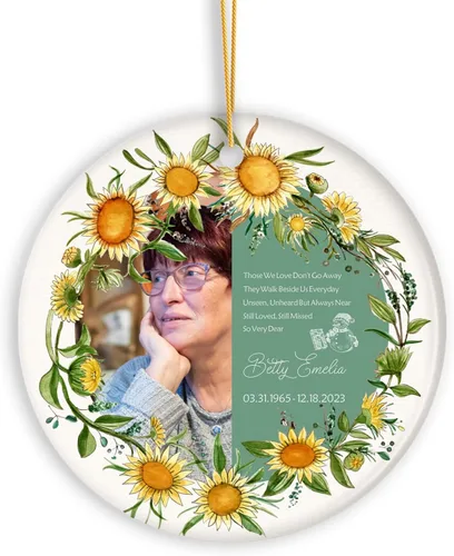 Vista 9 de Adornos de Navidad personalizados con foto, adorno de recuerdo personalizado con nombre de bebé, nuevo regalo de bebé, recuerdo de bebé