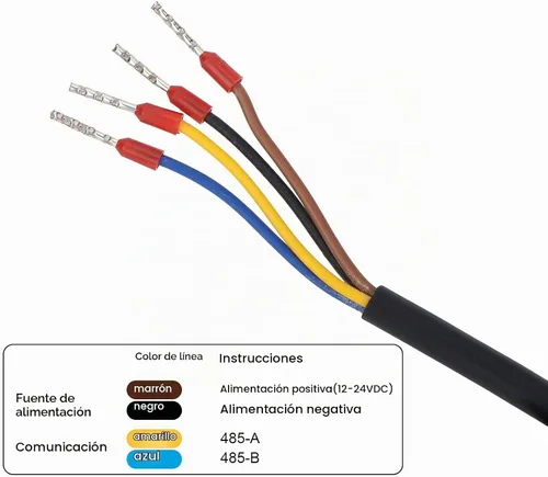Vista 4 de Sensor de suelo, sonda de sensor integral de 5 pines, para suelo + NPK + temperatura y humedad + detección de conductividad, para varios suelos