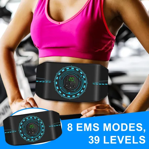 Vista 5 de Estimulador de Músculos ABS Tónico Muscular, Máquina AB para Abdomen/Brazo/Pierna, Estimulador Muscular para Crecimiento Muscular, Cinturón