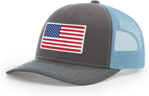 Vista 233 de Joe's USA Richardson 112 - Gorras de camionero con parche gráfico personalizado - Gorras estructuradas de cinco y seis paneles Richardson Premium