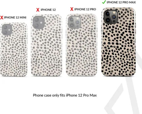 Vista 2 de BURGA Funda de teléfono para iPhone 12 Pro Max, bonita, moderna, estética, con patrón, protección rígida, se adapta a Apple iPhone 12 Pro Max