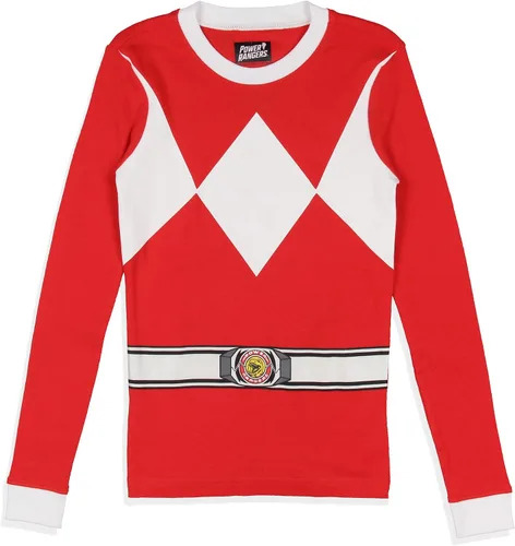 Vista 3 de INTIMO Power Rangers - Conjunto de pijama para niño, diseño clásico de Red Ranger