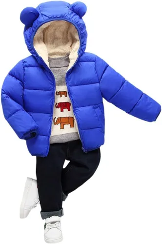 Vista 3 de ARTMINE Abrigos de invierno con capucha para bebés, niños y niñas, 12M - 5Y