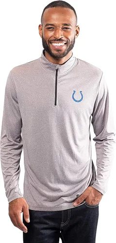 Vista 38 de Ultra Game Men's NFL Official Super Soft Quarter Zip Long Sleeve T-Shirt