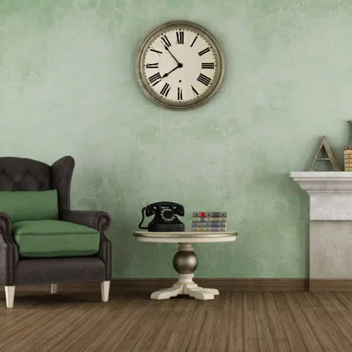 Vista 7 de HILLHOME Mecanismo de movimiento de reloj de pared de cuarzo con mango en I de alto par con pala de 9.1 pulgadas de largo, funciona