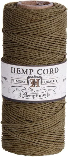 Vista 17 de Hemptique - Carrete de cordón de cáñamo 100 % - 62.5 m de hilo de cáñamo - Hecho con amor - Hilo de cordón de 20 ~ 1 mm para hacer joyas, macramé