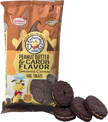 Vista 10 de Exclusively Dog Galletas Sandwich Cremes S'mores Flavor Dog Treats para perros medianos y grandes, naturales y fabricadas en los Estados Unidos, 8