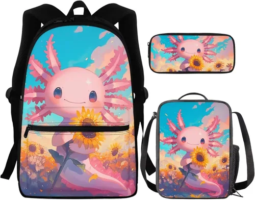 Vista 208 de FOR U DESIGNS Fuego baloncesto impreso niños escuela mochilas viaje mochila libro bolsa