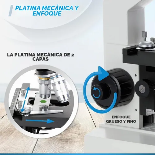 Vista 4 de Microscopio compuesto binocular AmScope OMAX M82E, 40X-1000X