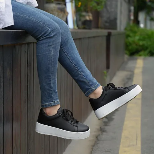 Vista 2 de JABASIC Zapatos deportivos de moda para mujer, con cordones, elegantes y cómodos para caminar