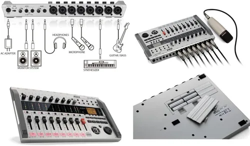 Vista 3 de Multitrack SD grabadora Zoom R16, controladora e interfaz, Blanco