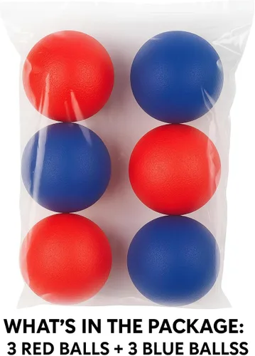 Vista 7 de Liberty Imports 6 piezas de repuesto para Trackball Sport Chuck and Catch Ball Lacrosse plástico bolas ligeras de juguete para juegos clásicos