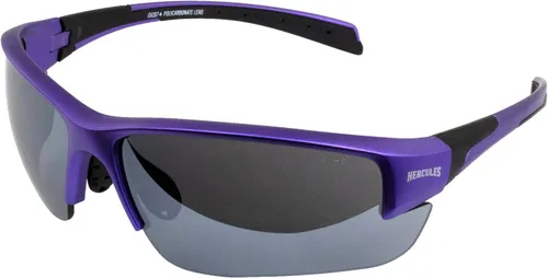 Vista 2 de Global Vision Hercules 7 - Gafas de sol de seguridad para mujer con estuche negro con cremallera y bolsa de microfibra, lentes de espejo flash
