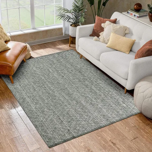 Vista 182 de LEEVAN Alfombra lavable para baño, alfombra tejida negra de 2 x 3 pies para entrada, alfombra de puerta delantera de algodón, alfombras pequeñas