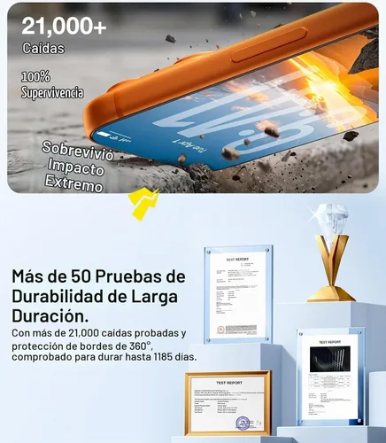 Vista 6 de UltraGlass TOP 9H+ OptiArmor - Protector de pantalla para iPhone 17 Pro [NO.1 antirreflejo y grado militar inastillable] Protector de pantalla