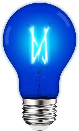 Vista 8 de LUXRITE Bombilla LED A19 Edison verde, 4.5 W (equivalente a 60 W), filamento de vidrio de color, certificación UL, base estándar E26