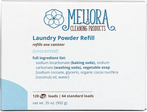 Vista 7 de Meliora Productos de limpieza Detergente en polvo para ropa (128 cargas HE), lavanda