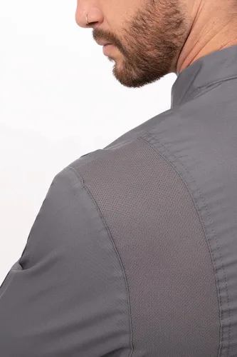 Vista 6 de Chef Works Abrigo de chef Lansing para hombre