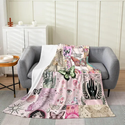 Vista 15 de Castle Fairy Black Bow Blankets,Bowknot Printed Flannel Blanket,Kids Girls Boys Adult Butterfly Tie Pattern Fleece Blanket Modern Black Office Chair