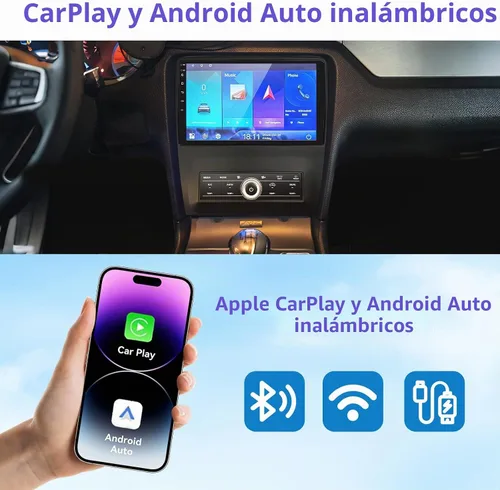 Vista 4 de Radio de coche 2+64G para Ford Mustang 10 pulgadas pantalla táctil 2010 2011 2012 2013 2014 estéreo, inalámbrico Carplay/WiFi/Bluetooth/EQ