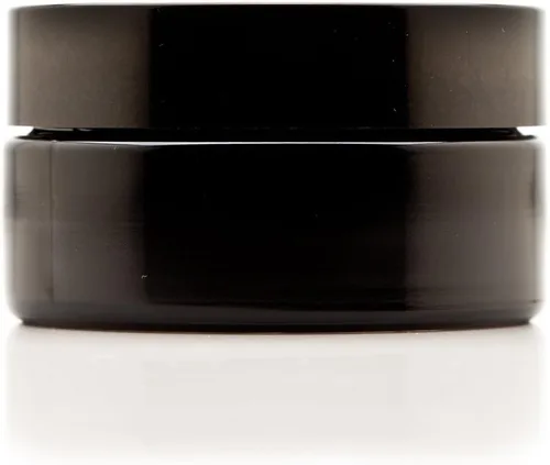 Vista 13 de Infinity Jars Tarro con tapa de rosca de 3.4 fl oz (3.3 fl oz), color negro, ultravioleta, recargable, estilo cosmético, botella de viaje, tarro